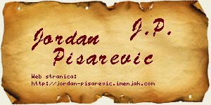 Jordan Pisarević vizit kartica